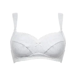 Soutien-gorge allaitement sans armatures gris Sans Complexe Maternité en coton