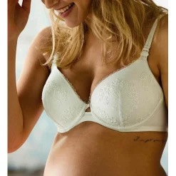 Soutien-gorge allaitement push-up armatures ivoire Cache Coeur Lingerie