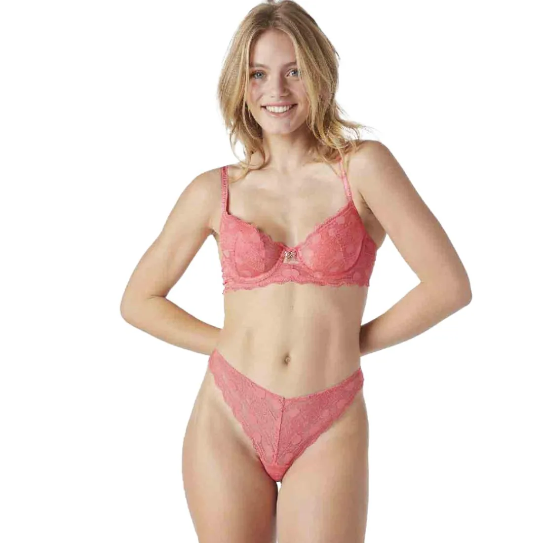 Soutien-gorge ampliforme coques moulées orange Symbole