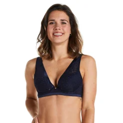 Soutien-gorge ampliforme coque moulée bleu marine