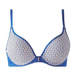 Soutien-gorge ampliforme coque moulée bleu Kim