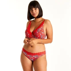 Soutien-gorge ampliforme coque moulée rouge Rouge