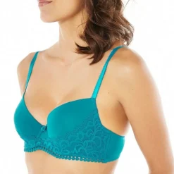 Soutien-gorge ampliforme coque moulée - Bleu