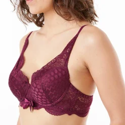 Soutien-gorge ampliforme coque moulée - Bordeaux