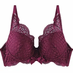 Soutien-gorge ampliforme coque moulée - Bordeaux