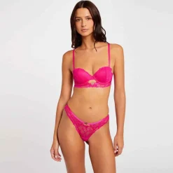 Soutien-gorge ampliforme coque moulée rose Ophélie