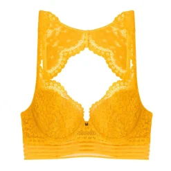 Soutien-gorge ampliforme coque moulée jaune Pétillante CAMILLE CERF & POMM'POIRE - jaune