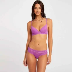 Soutien-gorge ampliforme coque moulée violet Gwen