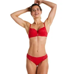 Soutien-gorge ampliforme coque moulée rouge Univers