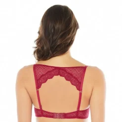 Soutien-gorge ampliforme coque moulée bordeaux