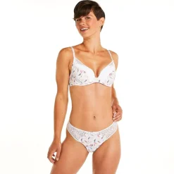 Soutien-gorge ampliforme coque moulée multico blanc Entracte multicolore