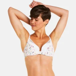 Soutien-gorge ampliforme coque moulée multico blanc Entracte multicolore