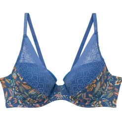 Soutien-gorge ampliforme coque moulée bleu Gazette