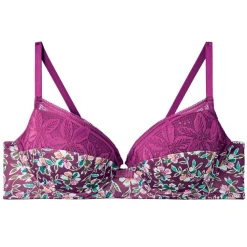 Soutien-gorge ampliforme coque moulée rose Paix