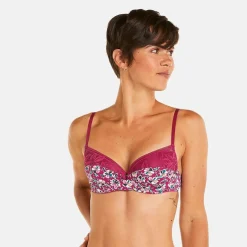 Soutien-gorge ampliforme coque moulée rose Paix