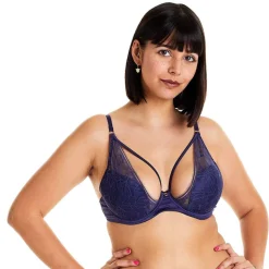 Soutien-gorge ampliforme coque moulée bleu Diabolique