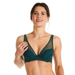 Soutien-gorge ampliforme coque moulée vert Ivresse