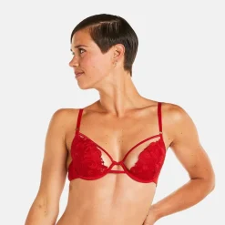 Soutien-gorge ampliforme coque moulée rouge Miracle