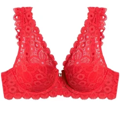 Soutien-gorge ampliforme coque moulée coquelicot Intrépide-rouge