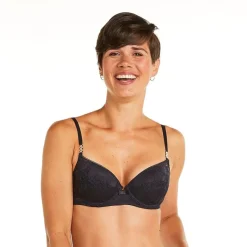 Soutien-gorge ampliforme coque moulée gris Paix