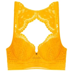 Soutien-gorge ampliforme coque moulée jaune Pétillante