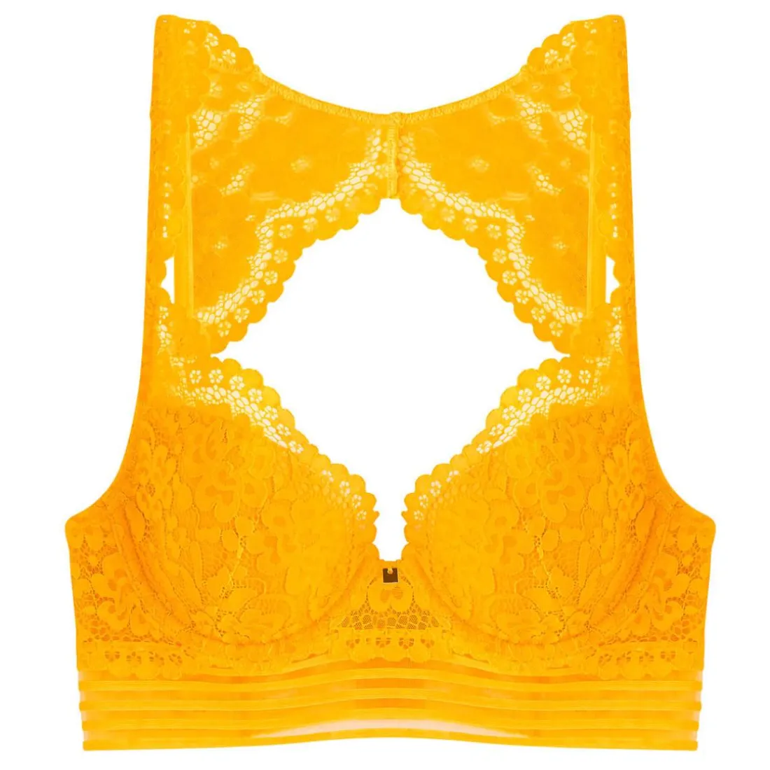 Soutien-gorge ampliforme coque moulée jaune Pétillante
