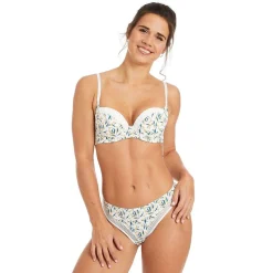 Soutien-gorge ampliforme coque moulée ivoire Ruche blanc