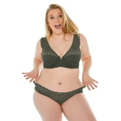 Soutien-gorge ampliforme coque moulée kaki Intrépide-vert