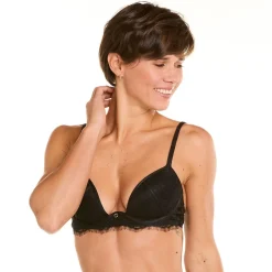 Soutien-gorge ampliforme coque moulée noir Sabbat