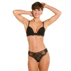 Soutien-gorge ampliforme coque moulée noir Sabbat