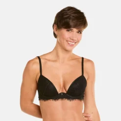 Soutien-gorge ampliforme coque moulée noir Sabbat