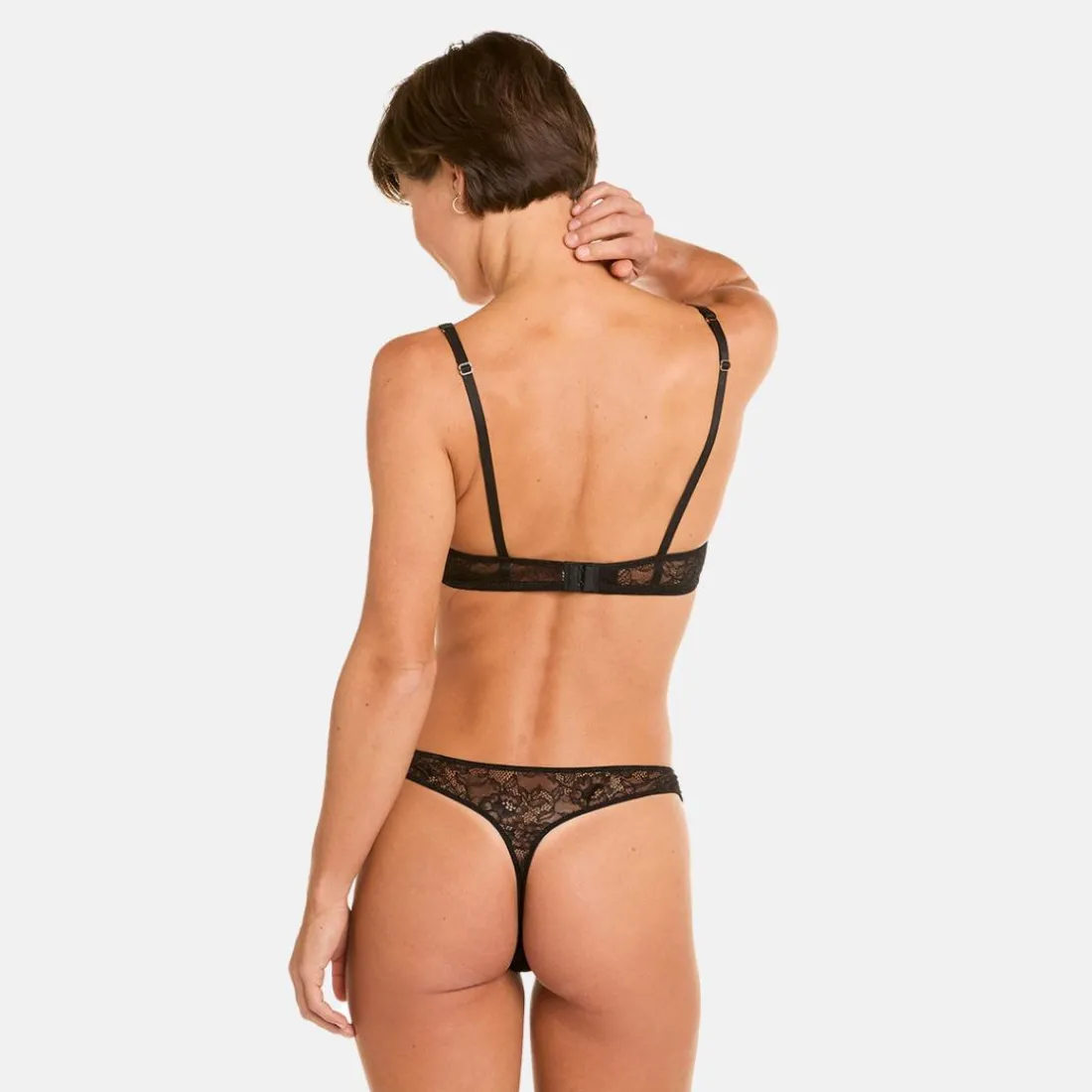 Soutien-gorge ampliforme coque moulée noir Sabbat