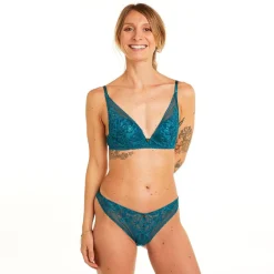 Soutien-gorge ampliforme coque moulée bleu Nanaya
