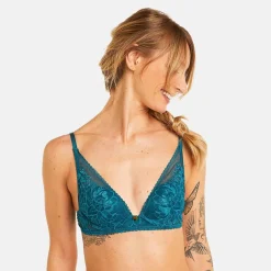 Soutien-gorge ampliforme coque moulée bleu Nanaya