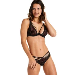 Soutien-gorge ampliforme coque moulée noir Dédale
