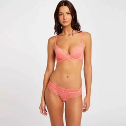 Soutien-gorge ampliforme coque moulée rose Gwen
