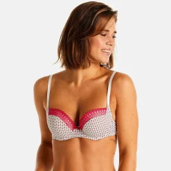 Soutien-gorge ampliforme coque moulée rose Ecrin