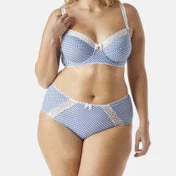 Soutien-gorge armatures grand maintien Bleu Brigitte Bardot