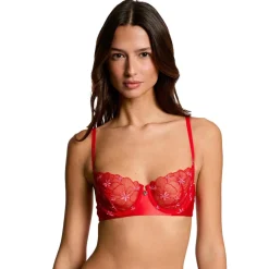 Soutien-gorge armatures rouge Amandine