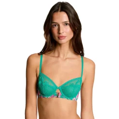 Soutien-gorge armatures vert Mathilde