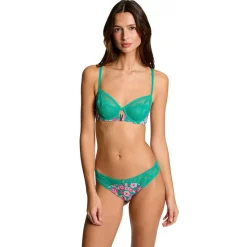 Soutien-gorge armatures vert Mathilde