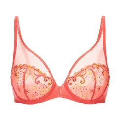 Soutien-gorge avec armatures décolleté plongeant - orange