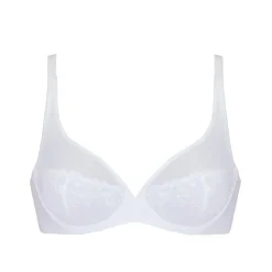 Soutien-gorge avec armatures décolleté plongeant Blanc