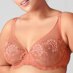 Soutien-gorge avec armatures décolleté plongeant - rose