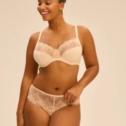 Soutien-gorge avec armature emboitant Beige Chic