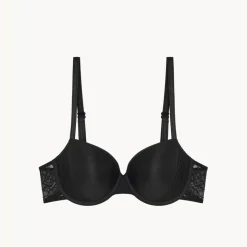Soutien-gorge avec bonnet à mémoire de forme noir