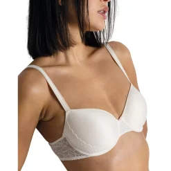 Soutien-gorge avec bonnet à mémoire de forme blanc
