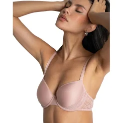 Soutien-gorge avec bonnet à mémoire de forme rose