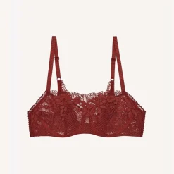 Soutien-gorge bandeau à armatures - Rouge