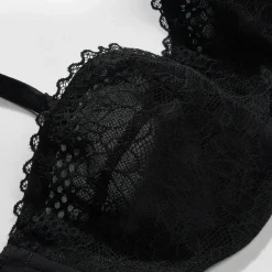 Soutien-gorge bandeau à armatures noir